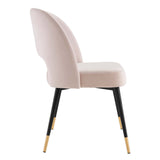 Rouse Performance Velvet Dining Side Chair Pink EEI-4212-PNK