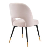 Rouse Performance Velvet Dining Side Chair Pink EEI-4212-PNK