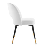 Rouse Performance Velvet Dining Side Chair White EEI-4212-WHI