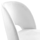 Rouse Performance Velvet Dining Side Chair White EEI-4212-WHI