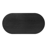 Vigor 47" Oval Coffee Table Black EEI-4214-BLK