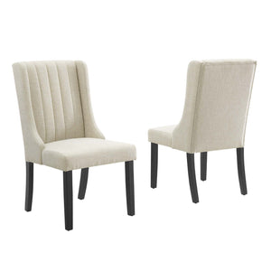 Renew Parsons Fabric Dining Side Chairs - Set of 2 Beige EEI-4245-BEI