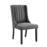 Renew Parsons Fabric Dining Side Chairs - Set of 2 Gray EEI-4245-GRY