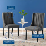 Renew Parsons Fabric Dining Side Chairs - Set of 2 Gray EEI-4245-GRY