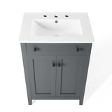 Nantucket 24" Bathroom Vanity Gray White EEI-4250-GRY-WHI