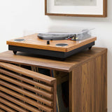 Render Vinyl Record Display Stand Walnut EEI-4262-WAL