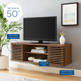 Render 46" Wall-Mount Media Console TV Stand Walnut EEI-4266-WAL