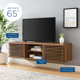 Render 60" Wall-Mount Media Console TV Stand Walnut EEI-4267-WAL