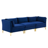 Ardent Performance Velvet Sofa Navy EEI-4269-NAV