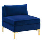 Ardent Performance Velvet Sofa Navy EEI-4269-NAV