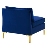 Ardent Performance Velvet Sofa Navy EEI-4269-NAV