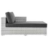 Convene Outdoor Patio Right Chaise Light Gray Charcoal EEI-4304-LGR-CHA