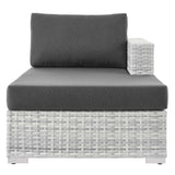 Convene Outdoor Patio Right Chaise Light Gray Charcoal EEI-4304-LGR-CHA