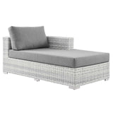 Convene Outdoor Patio Right Chaise Light Gray Gray EEI-4304-LGR-GRY