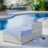 Convene Outdoor Patio Right Chaise Light Gray Light Blue EEI-4304-LGR-LBU