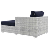 Convene Outdoor Patio Right Chaise Light Gray Navy EEI-4304-LGR-NAV