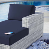 Convene Outdoor Patio Right Chaise Light Gray Navy EEI-4304-LGR-NAV