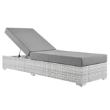 Convene Outdoor Patio Chaise Light Gray Gray EEI-4307-LGR-GRY