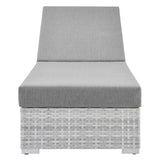 Convene Outdoor Patio Chaise Light Gray Gray EEI-4307-LGR-GRY