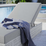 Convene Outdoor Patio Chaise Light Gray Gray EEI-4307-LGR-GRY