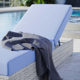 Convene Outdoor Patio Chaise Light Gray Light Blue EEI-4307-LGR-LBU