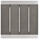 Shore Sunbrella® Fabric Outdoor Patio Aluminum 9 Piece Sectional Sofa Set Silver Gray EEI-4320-SLV-GRY-SET