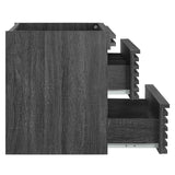 Modway Furniture Render 24" Wall-Mount Bathroom Vanity Cabinet XRXT Charcoal EEI-4338-CHA