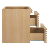 Modway Furniture Render 24" Wall-Mount Bathroom Vanity Cabinet XRXT Oak EEI-4338-OAK