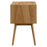 Ember Wood Nightstand With USB Ports Natural Natural EEI-4343-NAT-NAT
