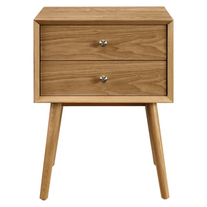 Ember Wood Nightstand With USB Ports Natural Natural EEI-4343-NAT-NAT