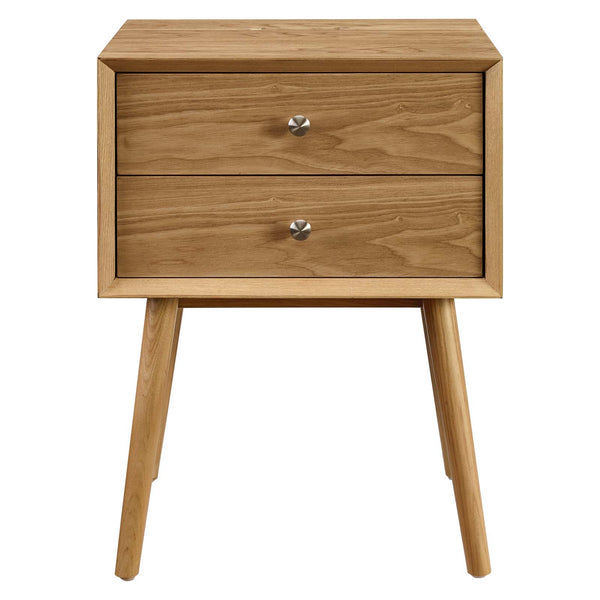 Ember Wood Nightstand With USB Ports Natural Natural EEI-4343-NAT-NAT