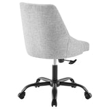 Designate Swivel Upholstered Office Chair Black Gray EEI-4371-BLK-LGR