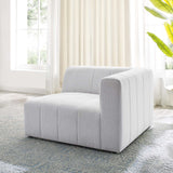 Bartlett Upholstered Fabric Right-Arm Chair Ivory EEI-4394-IVO