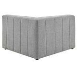 Bartlett Upholstered Fabric Right-Arm Chair Light Gray EEI-4394-LGR