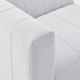 Bartlett Upholstered Fabric Left-Arm Chair Ivory EEI-4396-IVO