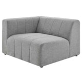 Bartlett Upholstered Fabric Left-Arm Chair Light Gray EEI-4396-LGR