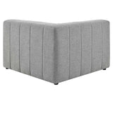 Bartlett Upholstered Fabric Left-Arm Chair Light Gray EEI-4396-LGR