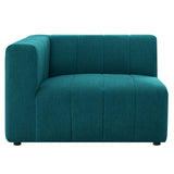 Bartlett Upholstered Fabric Left-Arm Chair Teal EEI-4396-TEA