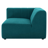 Bartlett Upholstered Fabric Left-Arm Chair Teal EEI-4396-TEA