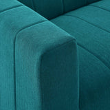 Bartlett Upholstered Fabric Left-Arm Chair Teal EEI-4396-TEA