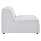 Bartlett Upholstered Fabric Armless Chair Ivory EEI-4398-IVO