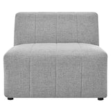 Bartlett Upholstered Fabric Armless Chair Light Gray EEI-4398-LGR