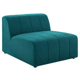 Bartlett Upholstered Fabric Armless Chair Teal EEI-4398-TEA