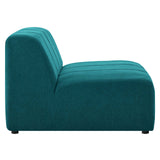 Bartlett Upholstered Fabric Armless Chair Teal EEI-4398-TEA