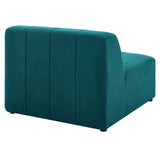 Bartlett Upholstered Fabric Armless Chair Teal EEI-4398-TEA