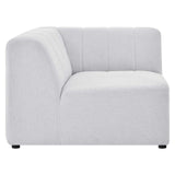 Bartlett Upholstered Fabric Corner Chair Ivory EEI-4402-IVO