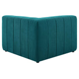 Bartlett Upholstered Fabric Corner Chair Teal EEI-4402-TEA