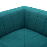 Bartlett Upholstered Fabric Corner Chair Teal EEI-4402-TEA