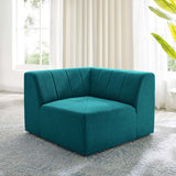 Bartlett Upholstered Fabric Corner Chair Teal EEI-4402-TEA