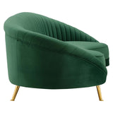 Camber Channel Tufted Performance Velvet Sofa Emerald EEI-4405-EME